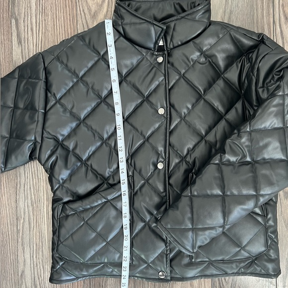 Z SUPPLY HERITAGE FAUX LEATHER JACKET BLK - Picture 6 of 9